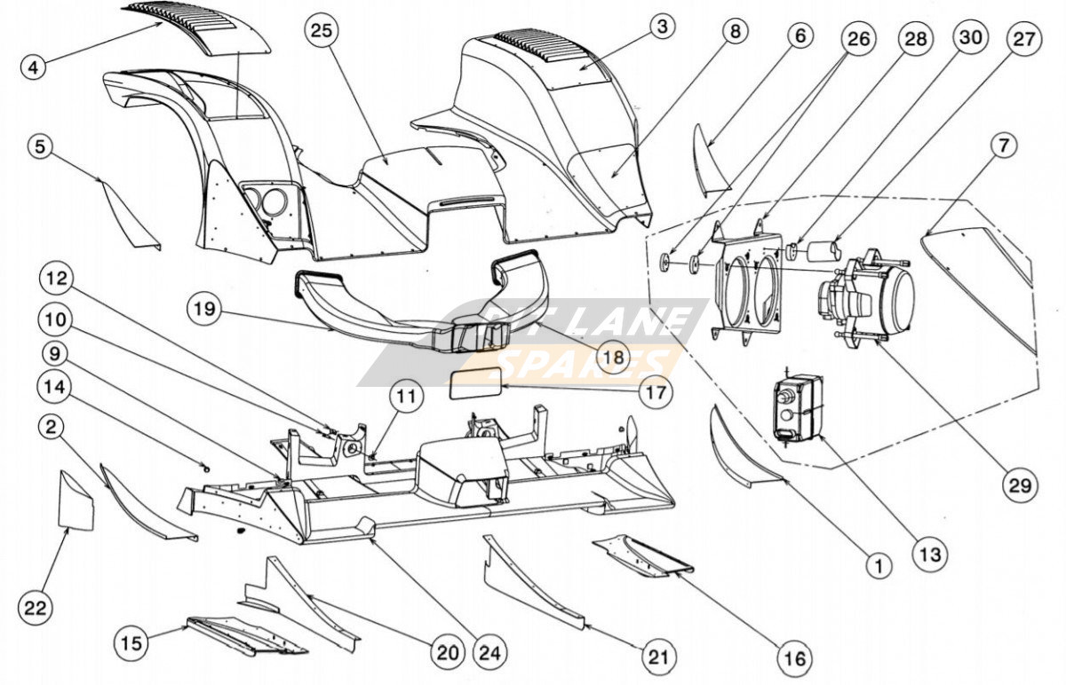 NOSE ASSY Diagram